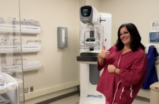 Nicole Scialabba is grateful for the convenience of getting her mammogram done at Tidelands Health, making it easier for her to prioritize her health.