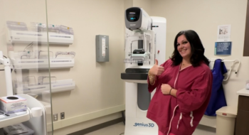 Nicole Scialabba is grateful for the convenience of getting her mammogram done at Tidelands Health, making it easier for her to prioritize her health.